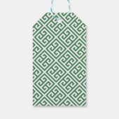 Preppy Oranje Tree Chinoiserie Feestdagen Hostess Cadeaulabel (Achterkant)