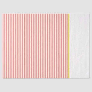 Preppy Oranje White Stripes Yellow Gift Wrap Fun Tissuepapier