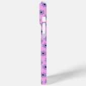 Preppy Paars Blue Hippie Flower Pattern Case-Mate iPhone Case (Achterkant / Links)