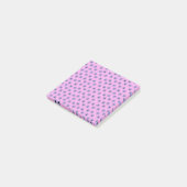 Preppy Paars Blue Hippie Flower Pattern Post-it® Notes (Schuin)