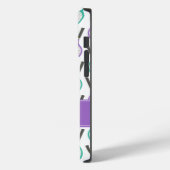 Preppy Paars Green Blauwgroen Tennis gepersonalise Case-Mate iPhone Case (Achterkant / Links)