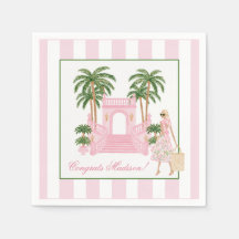 Preppy Palm Beach Bruiloft / Meisjesuitje Party