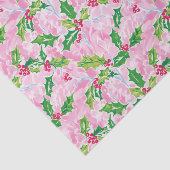 Preppy Palm Beach Christmas Holly Tissuepapier (Detail)