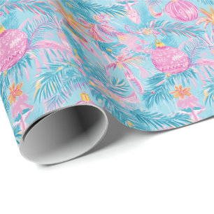 Preppy Palm Beach Kerstbomen & Ornamenten Cadeaupapier