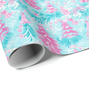 Preppy Palm Beach Kerstbomen & Ornamenten Cadeaupapier