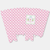 Preppy Palm Beach Monogram Crest Bedankdoosjes (Ongevouwen)