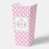 Preppy Palm Beach Monogram Crest Bedankdoosjes (Voorkant)