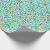 Preppy Palm Beach Print Bermuda Cadeaupapier (Hoek)