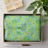Preppy Palm Beach Print Groene & Blauwe Schildpadd Tissuepapier (Geschenk)