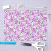 Preppy Palm Beach Print Lavendel & Groene pompoene Tissuepapier (Craft)