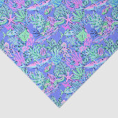 Preppy Palm Beach Print Lavendel Onderwater Tissuepapier (Detail)