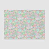 Preppy Palm Beach Print Pastel Charleston Tissuepapier (Voorkant)