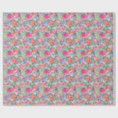 Preppy Palm Beach tropische schildpadden patroon Cadeaupapier (Vlak)