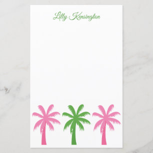 Preppy Palm Trees - Aangepaste schrijfkunst