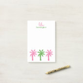 Preppy Palm Trees Gepersonaliseerde Post-it Notiti Post-it® Notes (Op bureau)