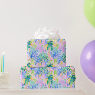 Preppy Palm Trees Wrapping Paper Cadeaupapier