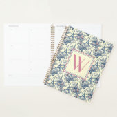 Preppy Parijse toiletmonogram Planner (Display)