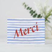 Preppy Parisian Bedankkaart (Staand voorkant)