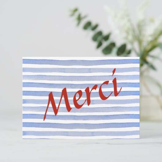 Preppy Parisian Bedankkaart (Staand voorkant)