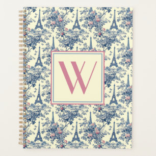 Preppy Parisian Toile Monogram