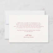 Preppy Pastel Bruidsfeestje Zomerfeest Bedankkaart (Achterkant)