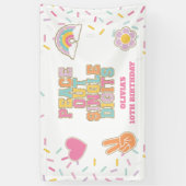 Preppy Patch Hello Double Digits 10th Birthday Spandoek (Verticaal)