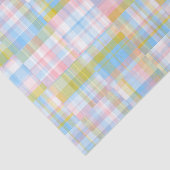 Preppy Patchwork Kijk uit Madras Pastel Tissuepapier (Detail)