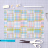 Preppy Patchwork Kijk uit Madras Pastel Tissuepapier (Craft)