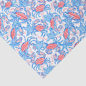 Preppy Patriotic Crabs Tissuepapier (Detail)