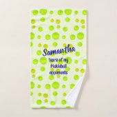 Preppy Pickleball Dink responsable fête d'annivers (Serviette à main)