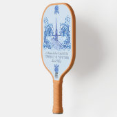 Preppy pickleball paddle met onderzeebootthema (Links)