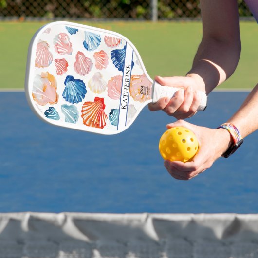 Preppy Pickleball Paddle - Zeeschelp (Insitu)
