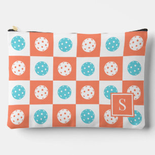 Preppy Pickleball Schaakbord - Koraal & Aqua Etui