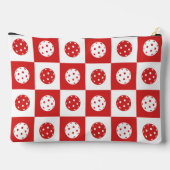 Preppy Pickleball Schaakbord - Rood & Wit Etui (Achterkant)