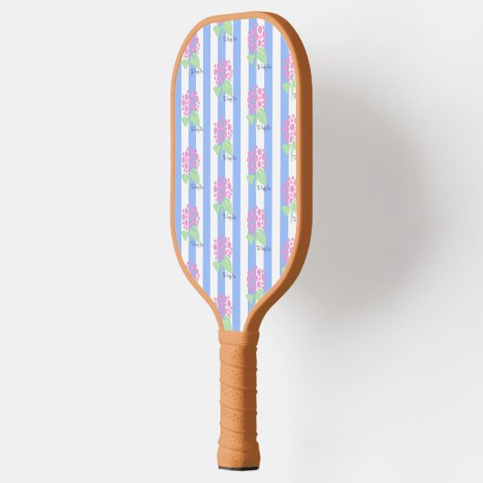 Preppy Piece roze logo Pickleball Paddle (Links)