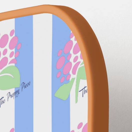 Preppy Piece roze logo Pickleball Paddle (Links Detail)