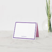 Preppy Pink and Navy Blue Simple Monogram (Dos)