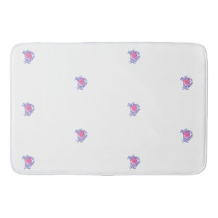 Preppy Pink Crab Badmat