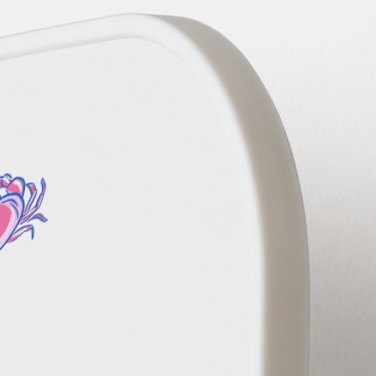 Preppy Pink Crab Monogram Pickleball Paddle (Links Detail)