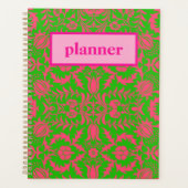 Preppy Pink en Green Planner (Voorkant)