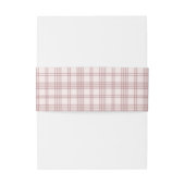 Preppy pink gingham country Bridal Shower Uitnodigingen Wikkel (Achterkant Voorbeeld)