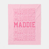 Préppy Pink Monogram Nom Couverture (Devant)