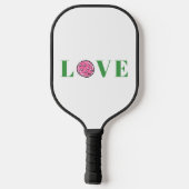 Preppy Pink Pickleball Love Pickleball Paddle (Achterkant)