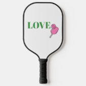 Preppy Pink Pickleball Paddle Ball Love (Voorkant)