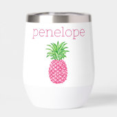 Preppy Pink Pineaaple Personnalisé (Arrière)