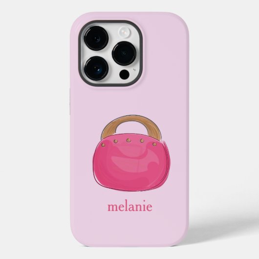 Preppy Pink Purse Specialized Case-Mate iPhone Case (Achterkant)