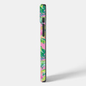 Preppy Pink Tropical Case-Mate iPhone Case (Achterkant / Links)