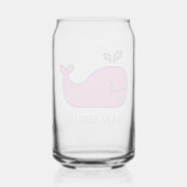 Preppy Pink Whale personnalisée (Verso)