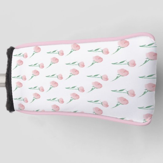  Preppy Pioenrozen Dames Golfheadcover (Voorkant)