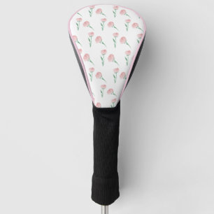 Preppy Pioenrozen Dames Golfheadcover